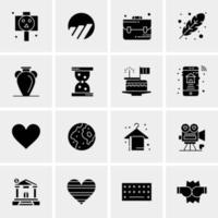 16 Universal Business Icons Vector Creative Icon Illustration to use in web and Mobile Related project