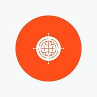 Globe Focus Target Connected vector