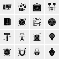 16 Universal Business Icons Vector Creative Icon Illustration to use in web and Mobile Related project