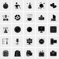 25 iconos de negocios universales vector ilustración de icono creativo para usar en proyectos relacionados con la web y dispositivos móviles