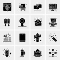 16 Universal Business Icons Vector Creative Icon Illustration to use in web and Mobile Related project