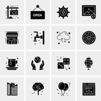 16 Universal Business Icons Vector Creative Icon Illustration to use in web and Mobile Related project