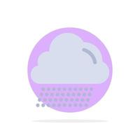 Cloud Rain Canada Abstract Circle Background Flat color Icon vector