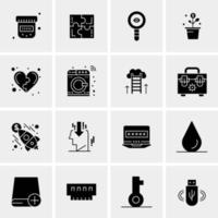 16 Universal Business Icons Vector Creative Icon Illustration to use in web and Mobile Related project