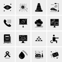 16 Universal Business Icons Vector Creative Icon Illustration to use in web and Mobile Related project