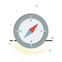 Navigation Direction Compass Gps Abstract Flat Color Icon Template vector
