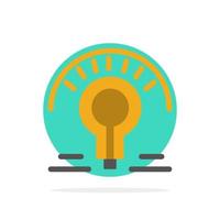 Bulb Light Light Bulb Tips Abstract Circle Background Flat color Icon vector