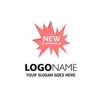 Ecommerce Shopping Tag New Business Logo Template Flat Color vector