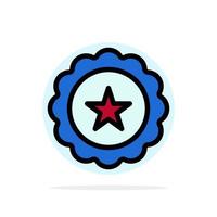 Glass Drink Sign Usa Abstract Circle Background Flat color Icon vector