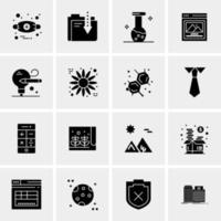 16 Universal Business Icons Vector Creative Icon Illustration to use in web and Mobile Related project