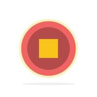 Basic Interface User Abstract Circle Background Flat color Icon vector