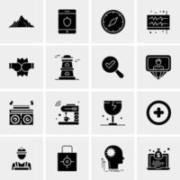 16 Universal Business Icons Vector Creative Icon Illustration to use in web and Mobile Related project