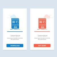 Presentation Layout Graph Success  Blue and Red Download and Buy Now web Widget Card Template vector