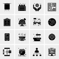 16 Universal Business Icons Vector Creative Icon Illustration to use in web and Mobile Related project