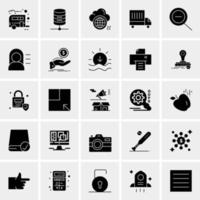 25 iconos de negocios universales vector ilustración de icono creativo para usar en proyectos relacionados con la web y dispositivos móviles