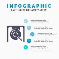 Gong Music China Chinese Infographics Presentation Template 5 Steps Presentation vector