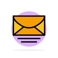 Mail Email Message Global Abstract Circle Background Flat color Icon vector