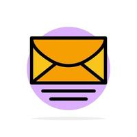 Mail Email Message Global Abstract Circle Background Flat color Icon vector