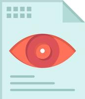 File Text Eye Computing  Flat Color Icon Vector icon banner Template