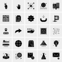 25 iconos de negocios universales vector ilustración de icono creativo para usar en proyectos relacionados con la web y dispositivos móviles