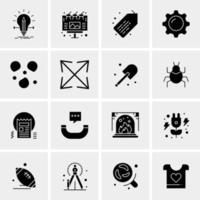 16 Universal Business Icons Vector Creative Icon Illustration to use in web and Mobile Related project