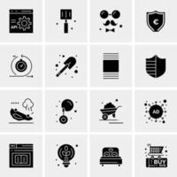 16 Universal Business Icons Vector Creative Icon Illustration to use in web and Mobile Related project