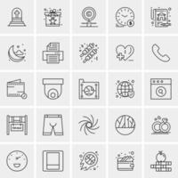 25 Universal Business Icons Vector Creative Icon Illustration to use in web and Mobile Related project