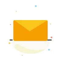 Mail Email User Interface Abstract Flat Color Icon Template vector