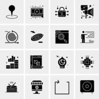 16 Universal Business Icons Vector Creative Icon Illustration to use in web and Mobile Related project