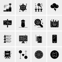 16 Universal Business Icons Vector Creative Icon Illustration to use in web and Mobile Related project