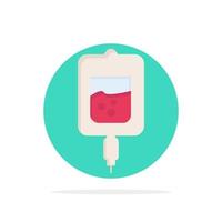 análisis de sangre muestras de prueba de azúcar vector de icono de color plano