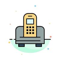 Device Mobile Cell Hardware Abstract Flat Color Icon Template vector