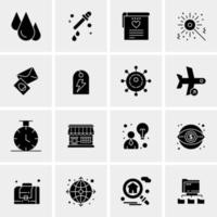 16 Universal Business Icons Vector Creative Icon Illustration to use in web and Mobile Related project