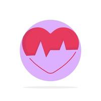 ecg corazón latido pulso latido color plano icono vector