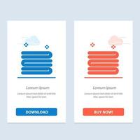 Clean Cleaning Towel  Blue and Red Download and Buy Now web Widget Card Template vector
