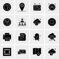 16 Universal Business Icons Vector Creative Icon Illustration to use in web and Mobile Related project