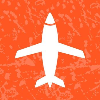 icono de vector de avión