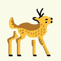 vintage animal illustration icon vector