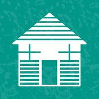 Wood Cabin Vector Icon