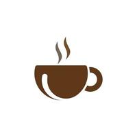 coffee glass logo vector