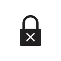 padlock logo icon vector