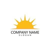 sun illustration logo vector