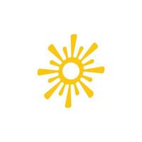 sun illustration logo vector