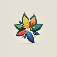 símbolo de la flor símbolo del logotipo de la flor del árbol - elemento elegante del logotipo de la empresa para la marca - símbolos abstractos de la planta de la empresa vector