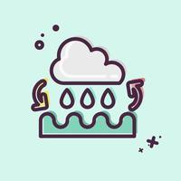 Icon Water Cycle. related to Environment symbol. MBE style. simple illustration. conservation. earth. clean vector