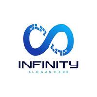 Infinite limitless symbol icon or logo design template vector