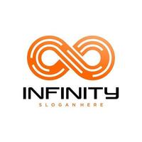 Infinite limitless symbol icon or logo design template vector