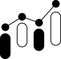 Report growth icon chart graph business finance financial Semi-Solid Transparent vector