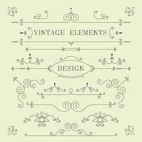 diseño vintage, bordes, elementos retro, marco, vector