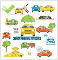 Car protection vector illustration